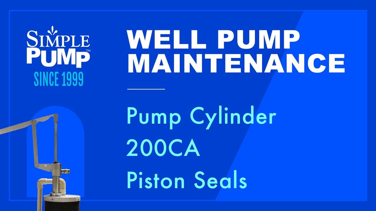 Pump Cylinder 200CA Piston Seal Maintenance